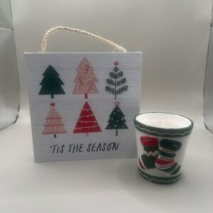 Holiday Votive Candle Holder &  Christmas Tree Hanging